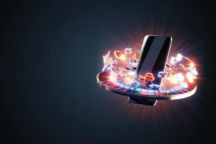 Panel fitur kelinci bernuansa neon